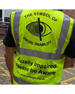 High Visibility Vests for Visually Impaired - Extra Large