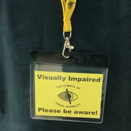 Visual impairment badge - Macular Society