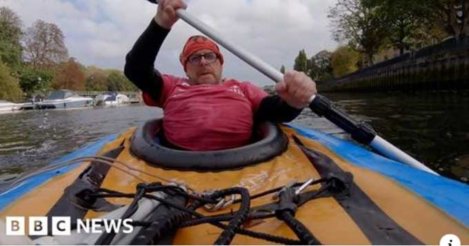 I'm blind and kayaking the entire length of the Thames